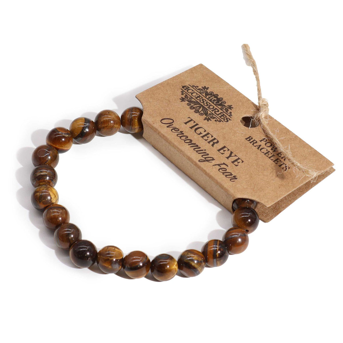 Tiger’s Eye Power Bracelet – 8mm Gemstone Beads