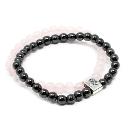 Rose Quartz Magnetic Gemstone Bracelet – Love & Self-Care