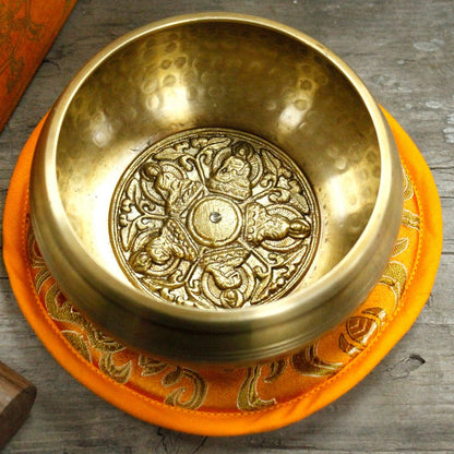 Five Buddha Singing Bowl Gift Set – Handmade in Nepal