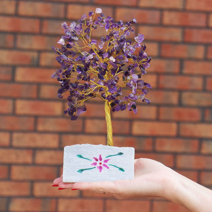 Amethyst Gemstone Tree – 320 Stone Crystal Décor | Zeena Moon