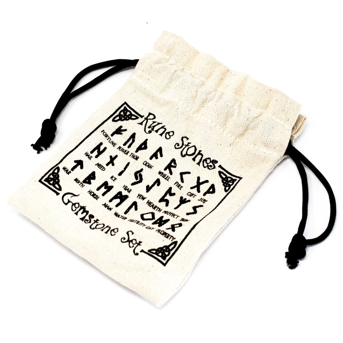 Clear Crystal Rune Stone Set with Pouch | 25 Divination Runes
