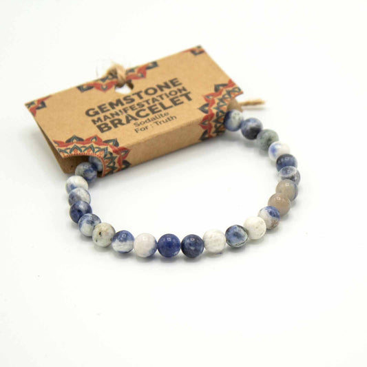 Sodalite Manifestation Bracelet – Truth & Inner Wisdom