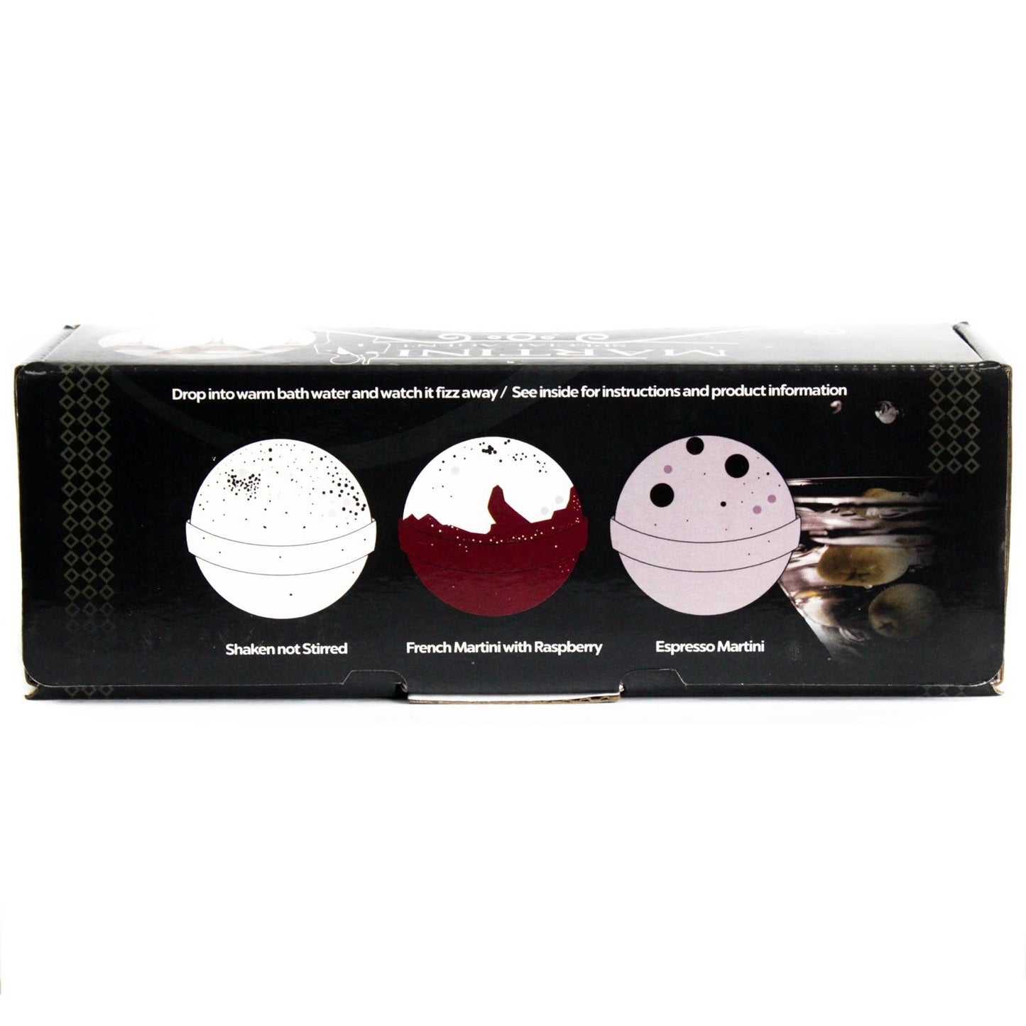 Set of Three Martini Bath Bombs – Cocktail Bliss in Every Soak