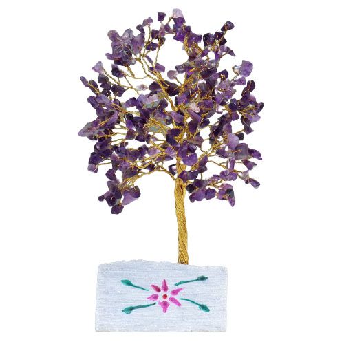 Amethyst Gemstone Tree – 320 Stone Crystal Décor | Zeena Moon
