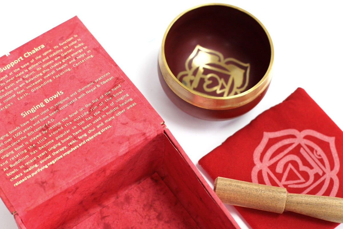 Root Chakra Singing Bowl – Red Meditation Bowl