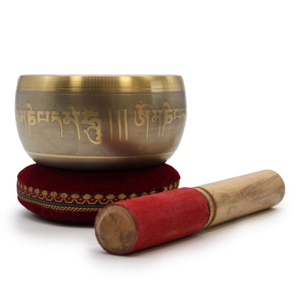 Tibetan Singing Bowl – Five Buddha Brass Meditation Bowl