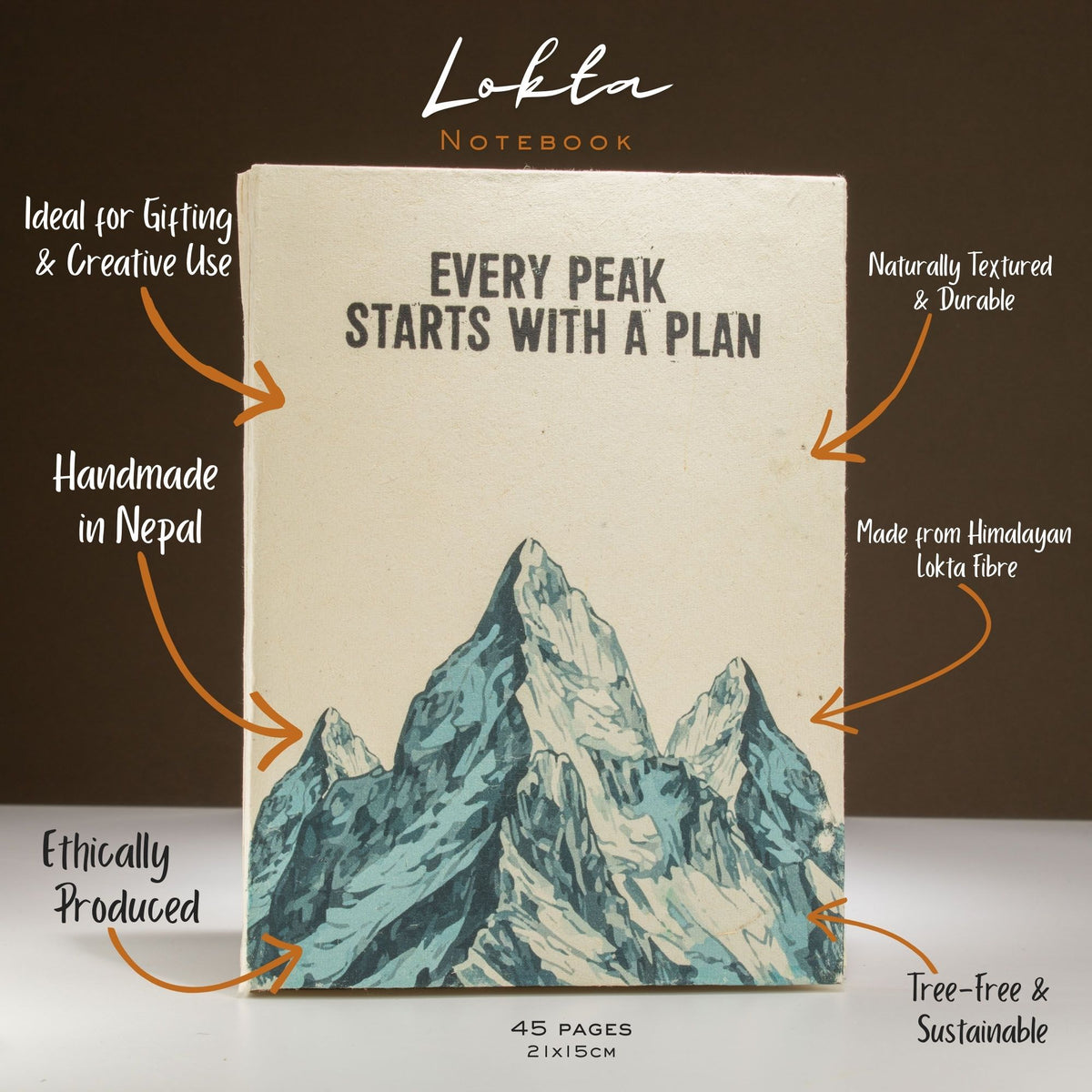 Every Peak Starts With a Plan – Inspirational Journal & Notebook