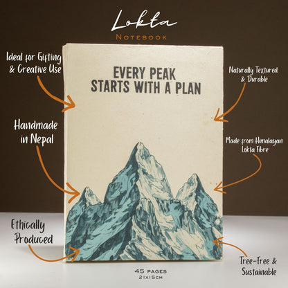 Every Peak Starts With a Plan – Inspirational Journal & Notebook