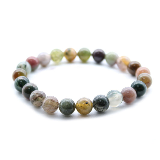 Moss Agate Crystal Bracelet – Abundance, Growth & Prosperity