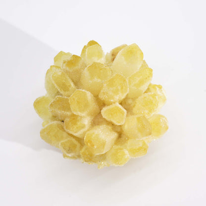 Yellow Ghost Quartz Crystal Cluster – Approx. 7cm