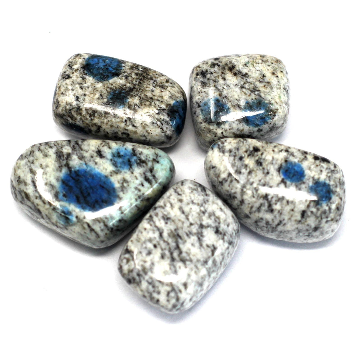 K2 Jasper Tumble Stones – Blue Azurite Crystal Pack of 4