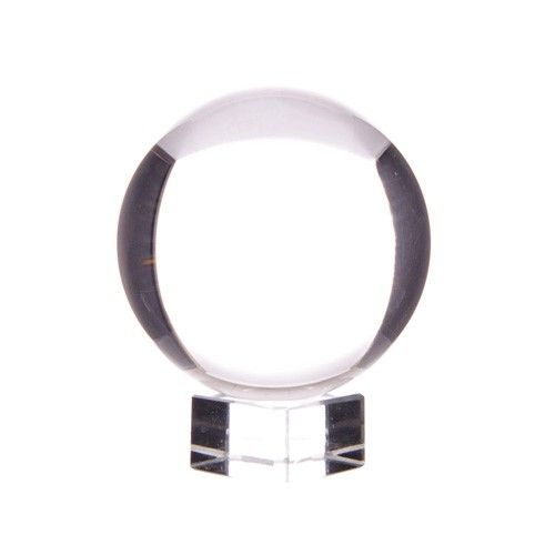Crystal Ball with Stand – 50mm Clear Glass Scrying Sphere