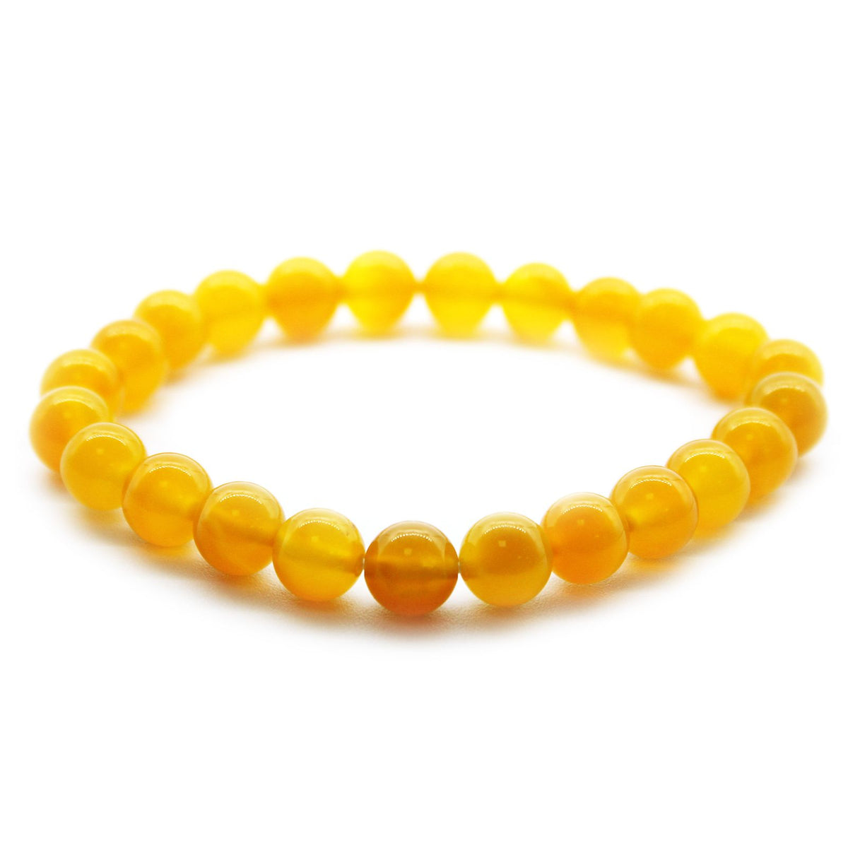Honey Crystal Power Bracelet – 8mm Beads