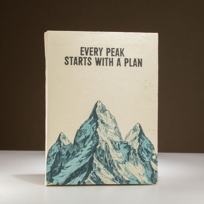 Every Peak Starts With a Plan – Inspirational Journal & Notebook