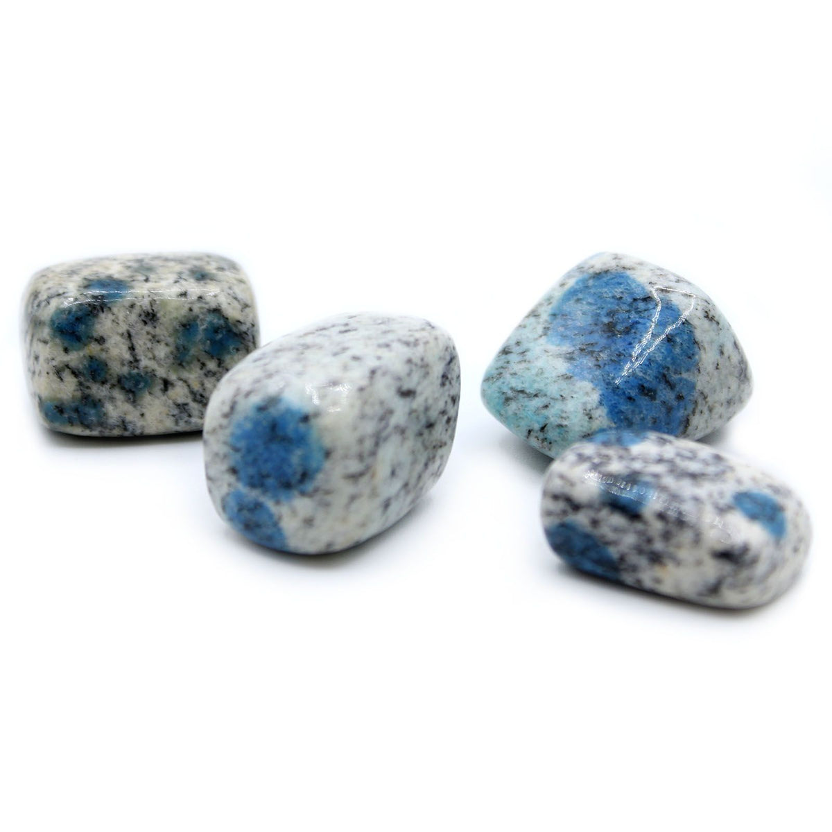K2 Jasper Tumble Stones – Blue Azurite Crystal Pack of 4