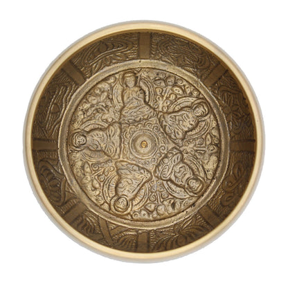 Tibetan Singing Bowl – Five Buddha Brass Meditation Bowl