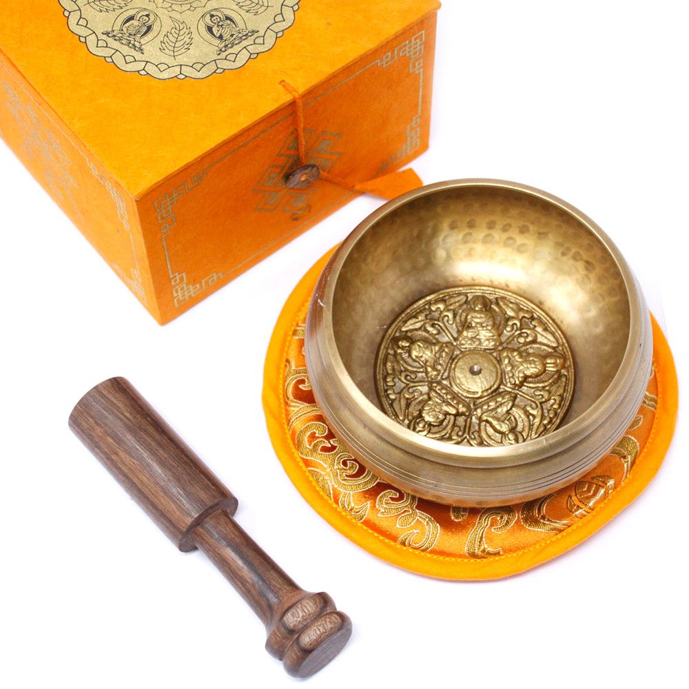 Five Buddha Singing Bowl Gift Set – Handmade in Nepal