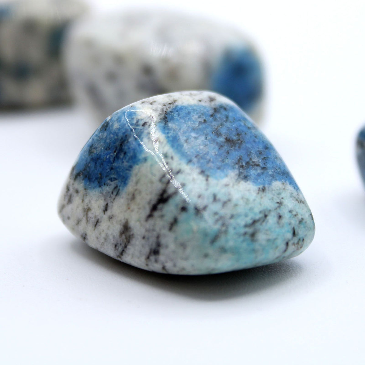 K2 Jasper Tumble Stones – Blue Azurite Crystal Pack of 4