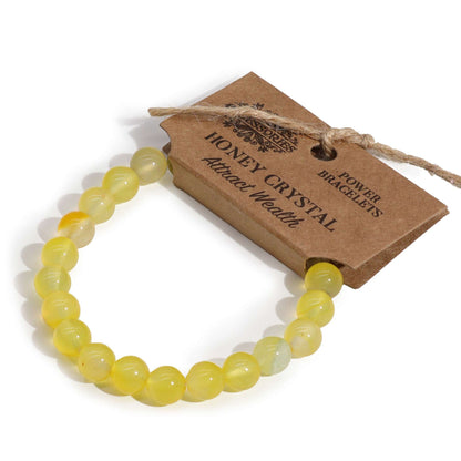 Honey Crystal Power Bracelet – 8mm Beads