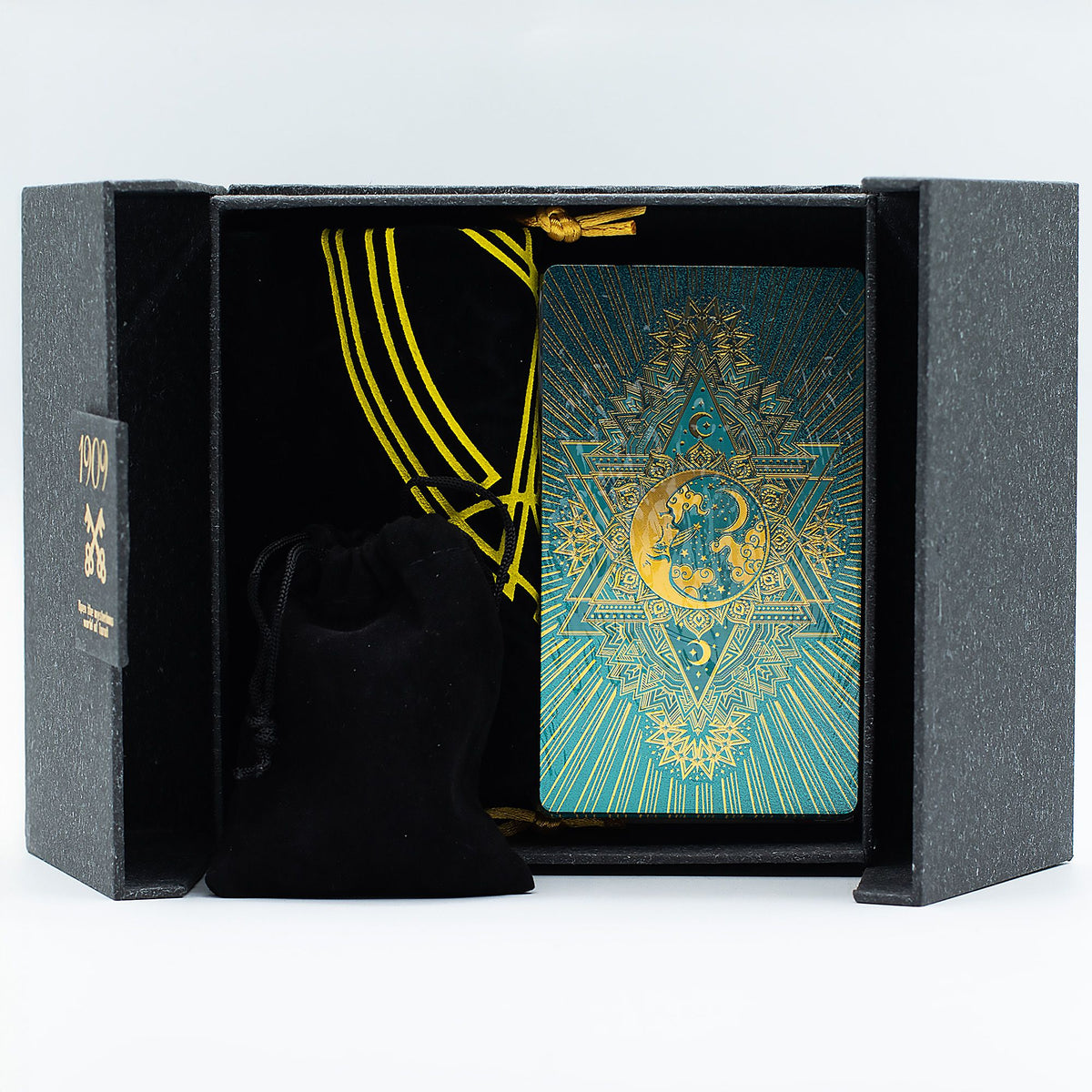 Gold & Turquoise Foil Tarot Card Gift Set