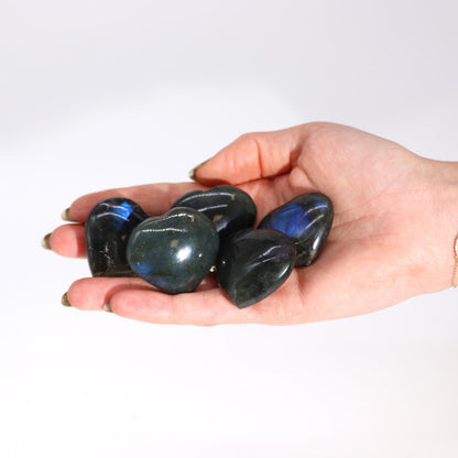 Labradorite Heart Crystal – Natural Madagascar Gemstone 40mm