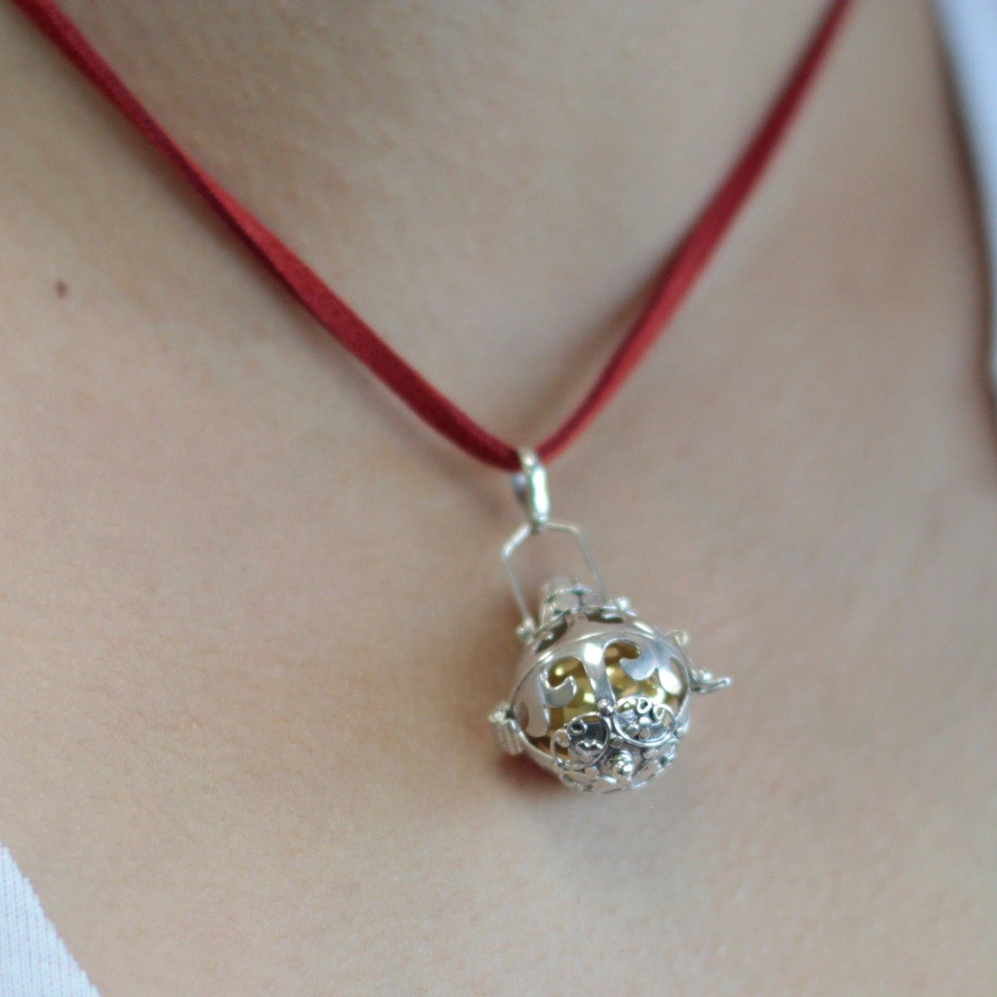 Silver Angel Bell - Magic - 18mm