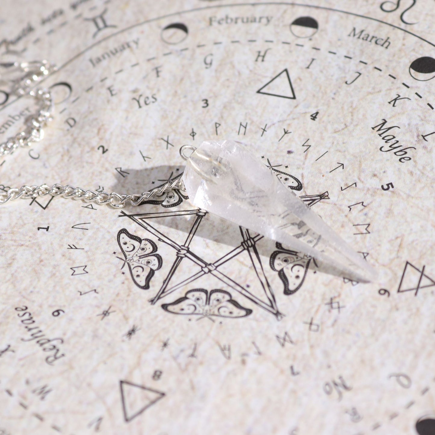 Ancient Witch Spell Incense - Cleansing - Rock Crystal Pendulum