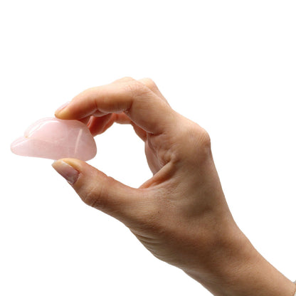 Rose Quartz Tumbled Stones – Pack of 24, 20–30mm