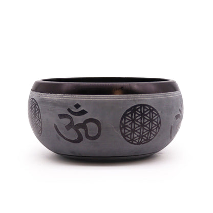 Om Five Buddha Aluminium Singing Bowl – 16c