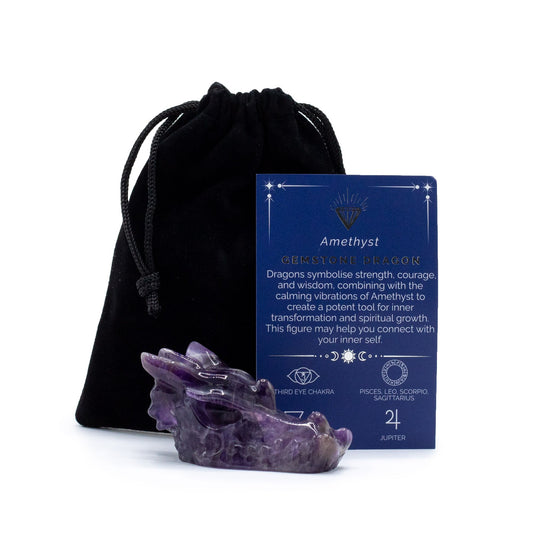Large Amethyst Dragon Head – Gemstone Carving