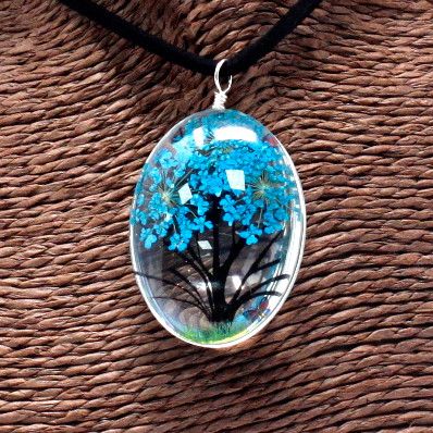 Real Pressed Flower Jewellery Set | Necklace & Earrings Gift Set