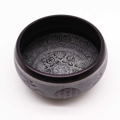 Om Five Buddha Aluminium Singing Bowl – 16c