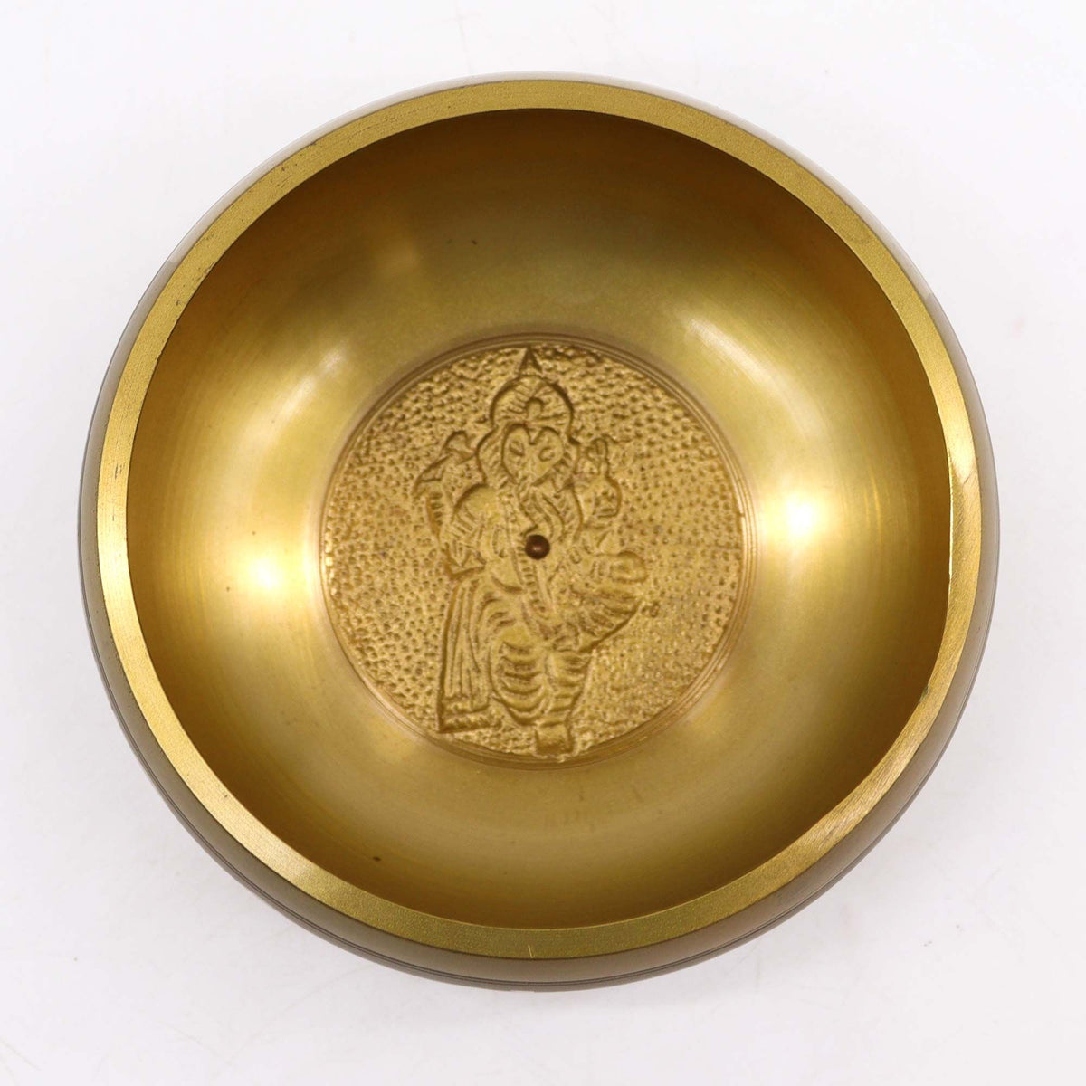 Ganesh Brass Singing Bowl – 11cm Meditation Sound Bowl