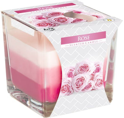 Rainbow Jar Candle - Rose