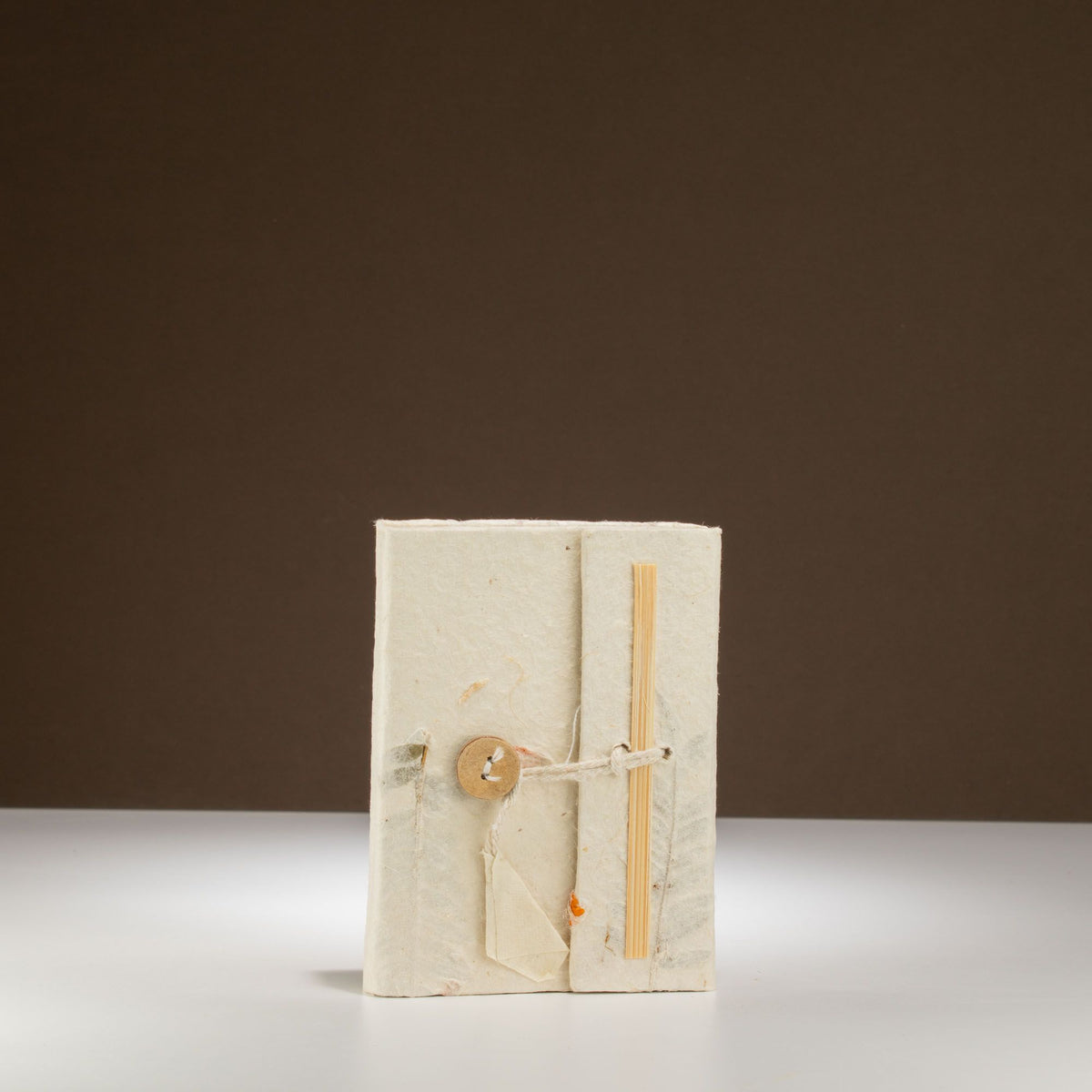 Handmade Lokta Flower Notebook – Mini Journal 12 × 8 cm