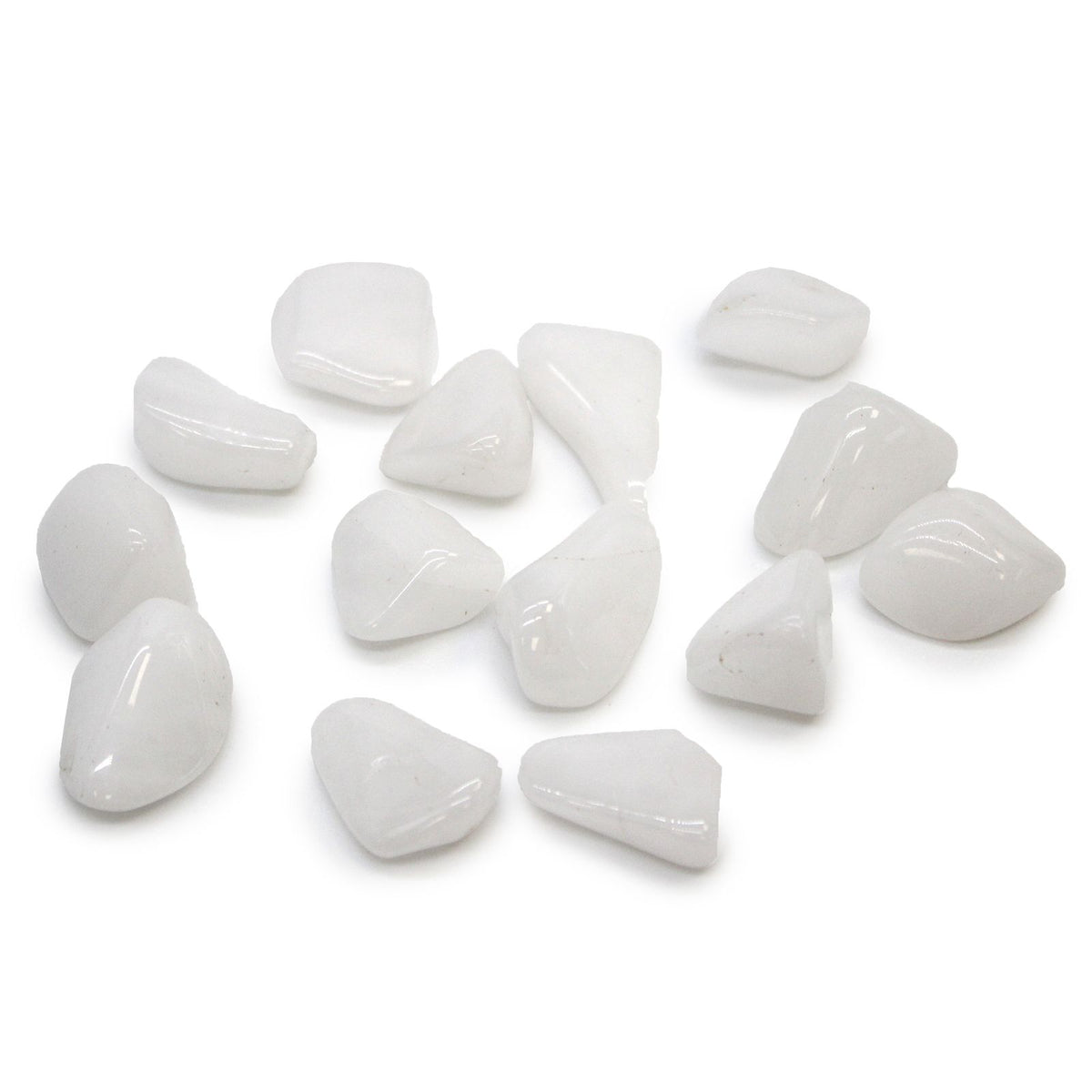 Snow Quartz Tumble Stone – Medium White Crystal