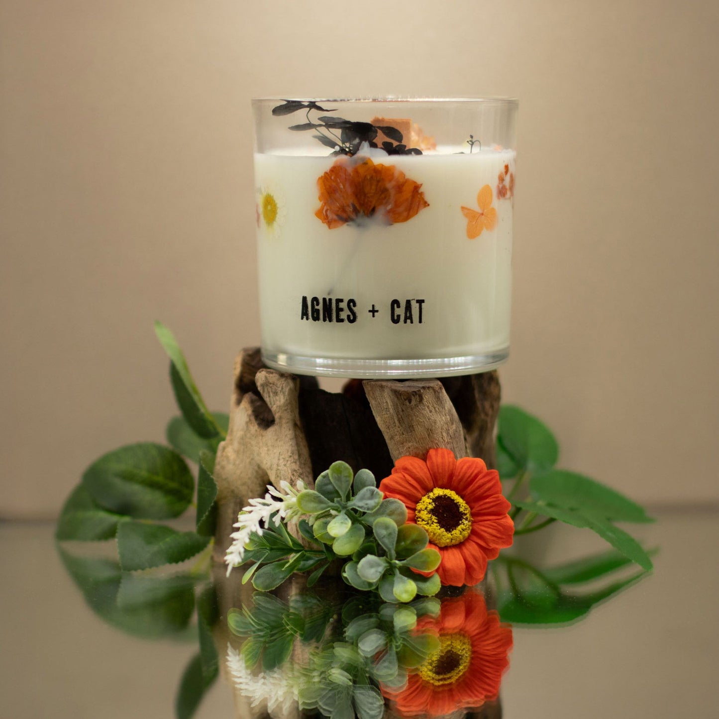 Agnes + Cat Botanical Soy Wax Candle - Lakeland Mocha