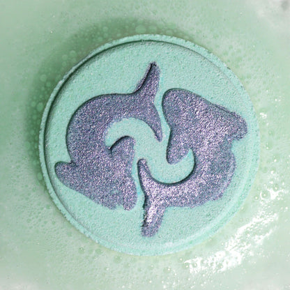 Set of Zodiac Bath Fizzers with Horoscope - Pisces