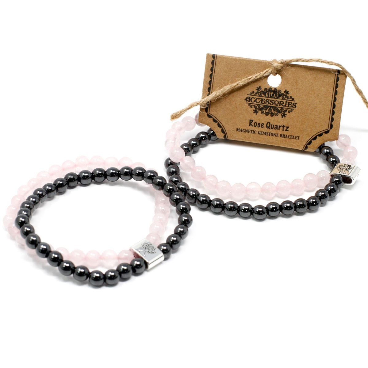 Rose Quartz Magnetic Gemstone Bracelet – Love & Self-Care