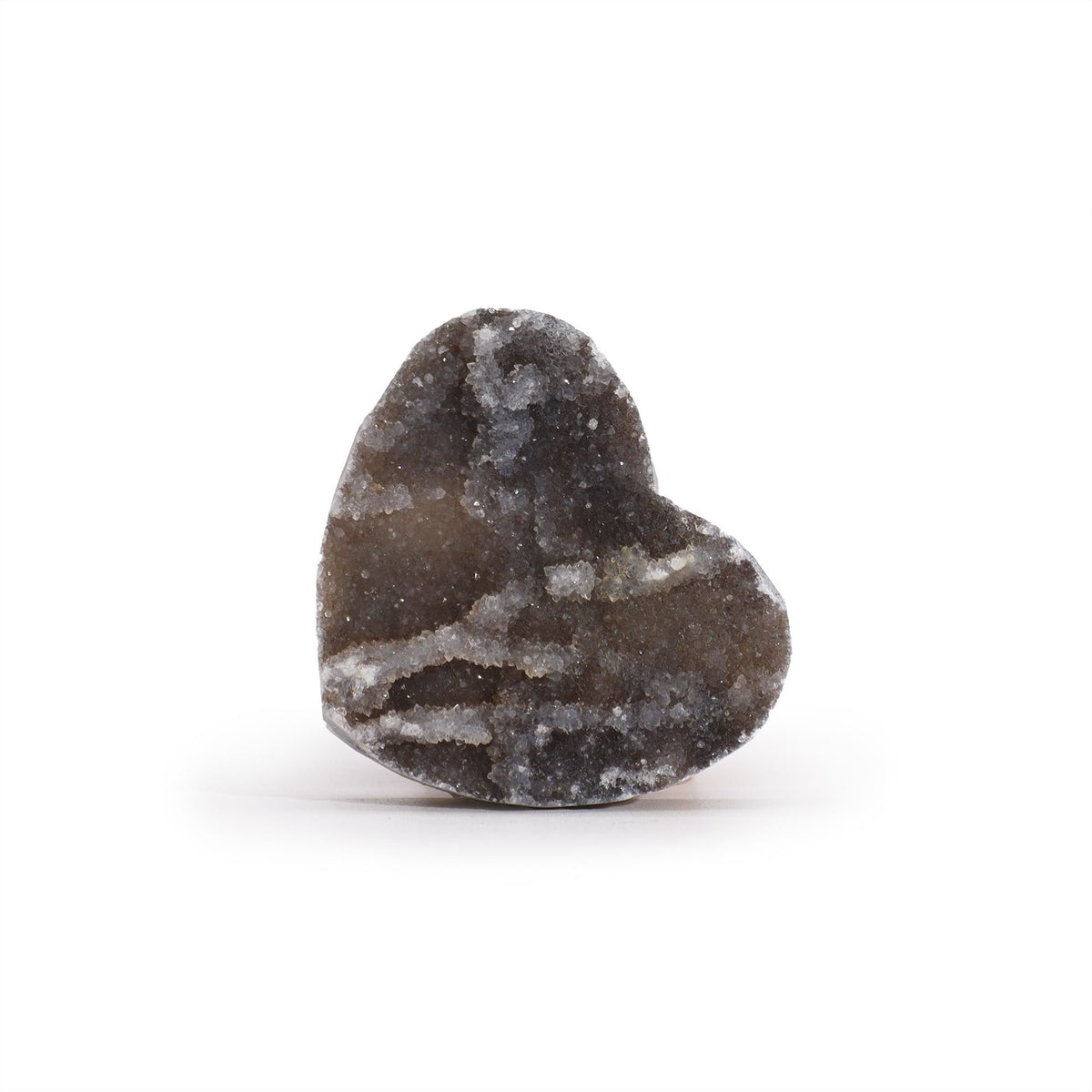 Small Calcite Crystal Heart – Natural Carved Gemstone