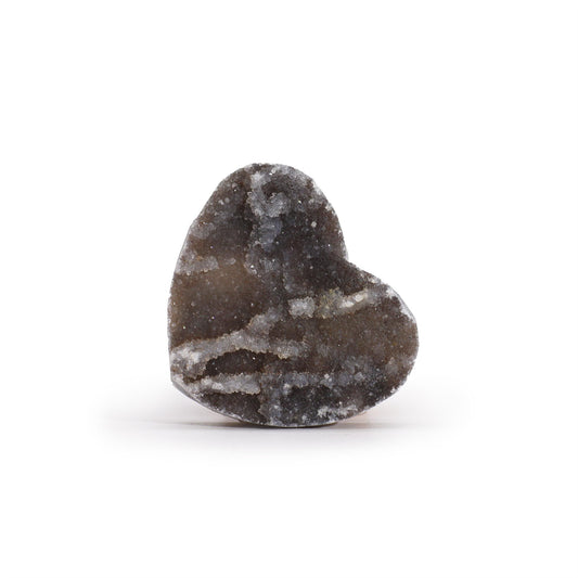 Small Calcite Crystal Heart – Natural Carved Gemstone