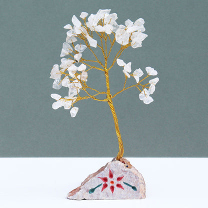 Clear Quartz Crystal Gemstone Tree – 80 Stones | Tree of Clarity