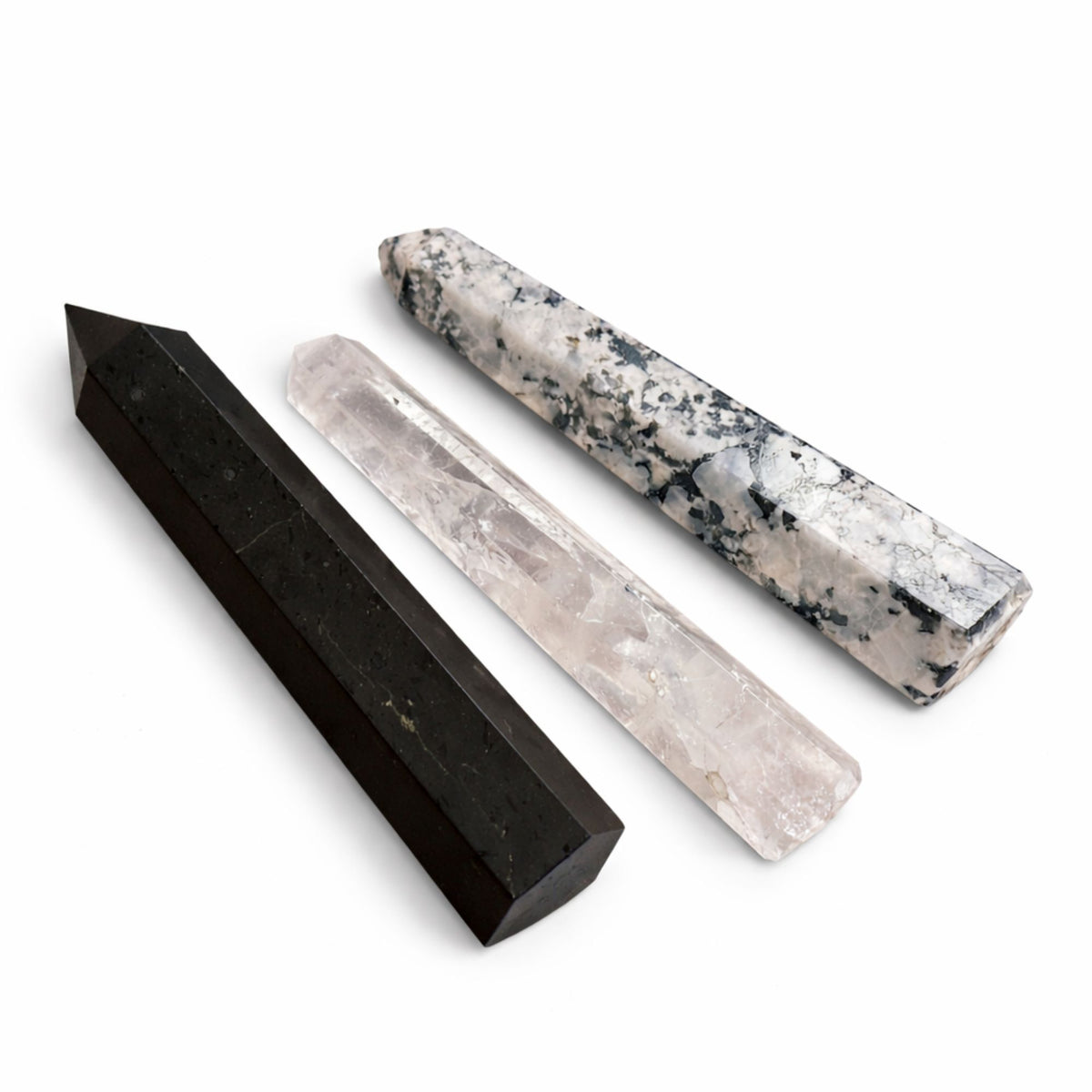 Black Tourmaline Crystal Tower – 17cm Protection Obelisk
