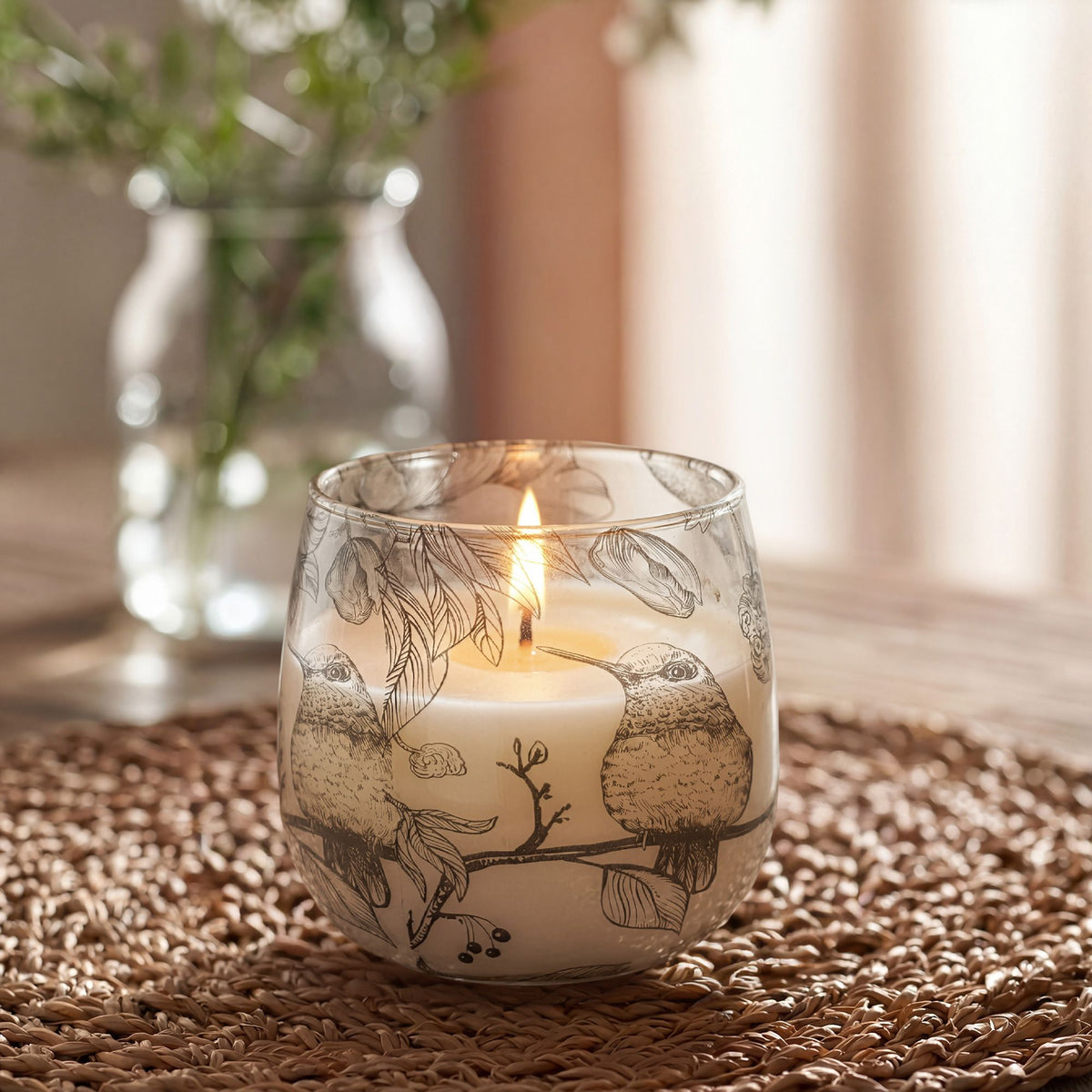 Drawn by Flame – Botanical Glass Jar Candle | 45 Hour Burn