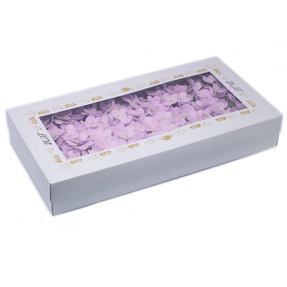 Craft Soap Flowers x10 - Hyacinth Bean - Lavender