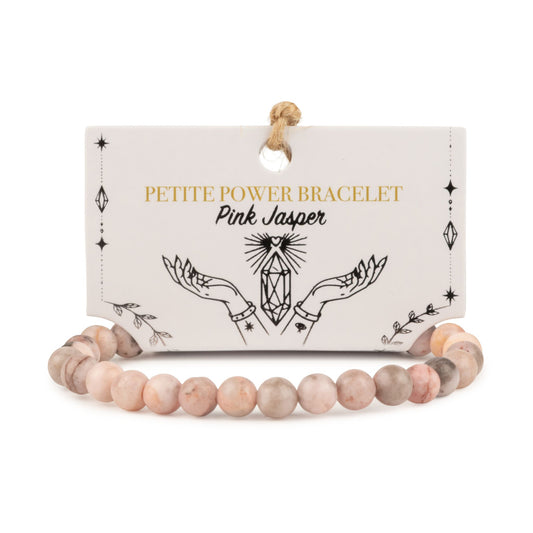 Pink Jasper Crystal Bracelet – 6mm Natural Gemstone Beads
