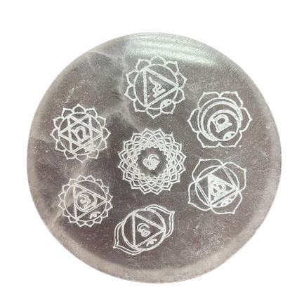 Chakra Crystal Charging Plate – 8cm Crystal Cleansing Disc