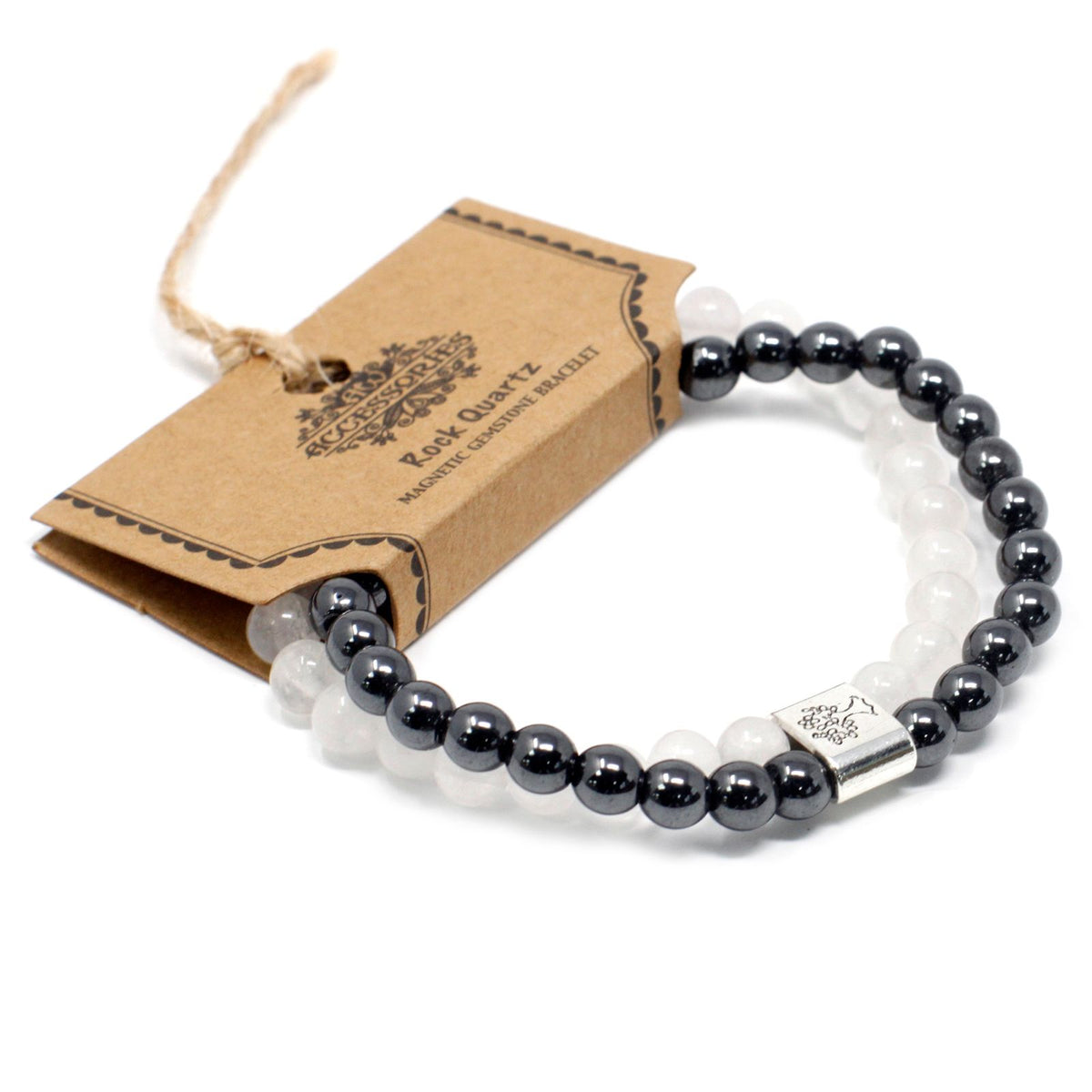 Rock Quartz Magnetic Gemstone Bracelet – Crystal Beaded Bracelet