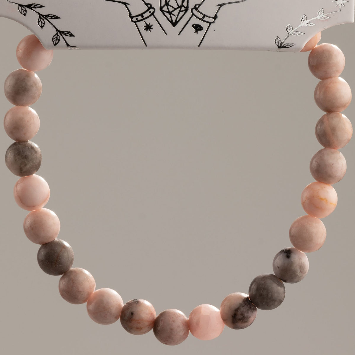 Pink Jasper Crystal Bracelet – 6mm Natural Gemstone Beads