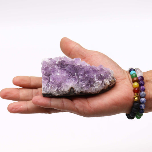 Natural Amethyst Standing Cluster – High Grade Crystal 350–450g